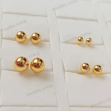 Polished 7.0mm Ball Stud Earrings in 14K Gold | Zales