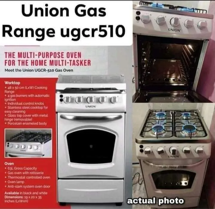 UNION GAS RANGE 4 GAS BURNERS WITH OVEN AUTOMATIC UGCR 510 Lazada PH