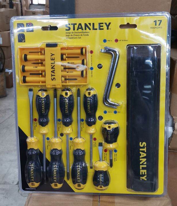 STANLEY SCREWDRIVER SET W/CUSHION GRIP 17PCS/SET 65616 Lazada PH
