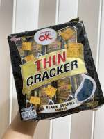 THIN CRACKER ขนมปังกรอบ รสงาดำ ตรา OK ขนาด 256 กรัม