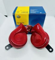 HELLA แท้? แตรหอย เสียงเบนซ์ Hella Red Twin Tone 12V (1คู่) ใส่ได้ทั้งมอเตอร์ไซด์และรถยนต์ สินค้าแท้ มีประกัน จัดส่งไว