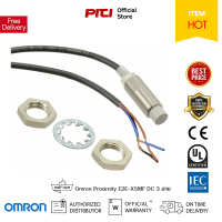 Omron Proximity E2E-X5MF1 ชนิดไฟ DC 3สาย 12-24VDC/NPN NO พร้อมสาย ยาว 2ม.ทรงกระบอก อุปกรณ์ตรวจจับวัตถุออมรอน