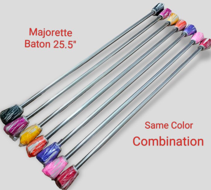 Majorette Twirling Baton Same Color Combination Tip to Tip ( For Adult) Lazada PH