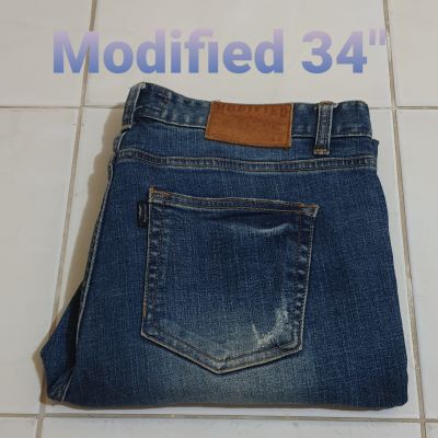 ยีนส์ใหม่  ยี่ห้อ Modified เอว 34 นิ้ว