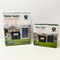 โคมไฟสปอร์ตไลท์ Solar Light โซล่าร์เซลล์ Iwachi 100W JD-88100A IP68 แสงสีขาว พร้อมรีโมท