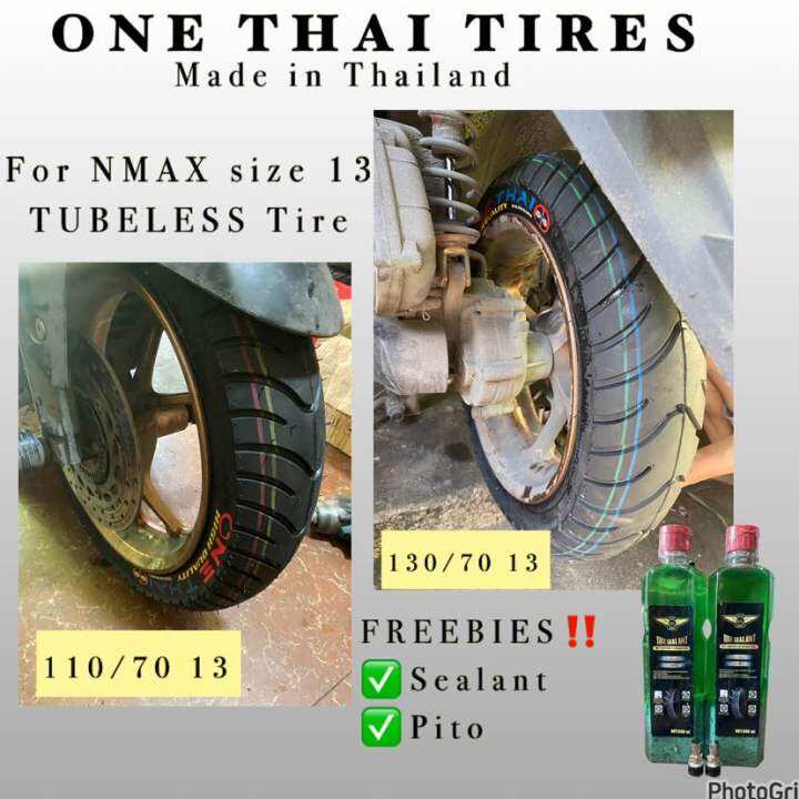 ONE THAI TIRE size 13 TUBELESS for (NMAX, PCX, ADV) with sealant and