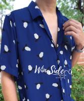 Win.Side.Style : Hawaii Shirt เสื้อเชิ้ตฮาวาย ? Freesize ผ้า Super Shiffon (อก 44” , ยาว 29”)