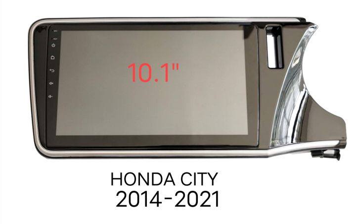 หน้ากากวิทยุ HONDA CITY ปี 2014-2021 สำหรับเปลี่ยนเครื่องเล่นจอ Android 10"