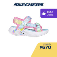 Skechers สเก็ตเชอร์ส รองเท้าแตะเด็กผู้หญิง Girls S-Lights Unicorn Dreams Explorer Majestic Bliss Sandals - 302682N-PKMT Lights, Magical Collection, Thematic