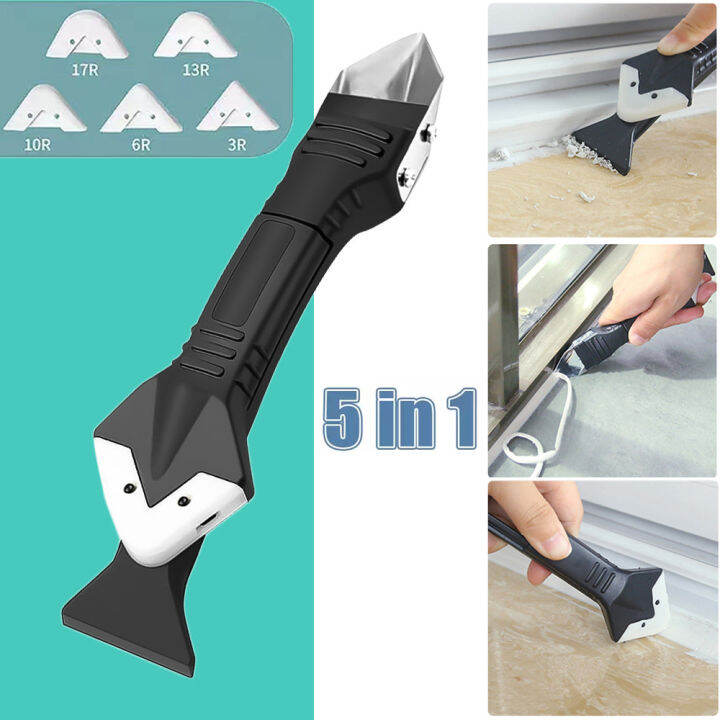 5in1 Silicone Scraper Glue Caulk Remover Knife Angle Beauty Sewing