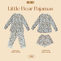 ? ชุดนอนลายหมีเกาหลี Pinke Bear PJs งานคุณภาพ ผ้าคอตตอน 100% ผ้านุ่ม ใส่สบาย สุดคิ้วท์