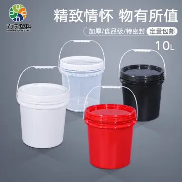 10L Food grade thicken Plastic Bucket for paint oil with Lid and