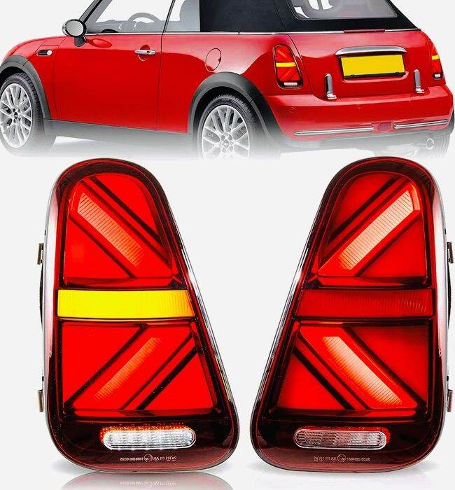 Mini Cooper R50 R52 R53 union jack V2 LED Tail Lamp Light 2001 2002 ...