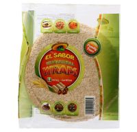 เอลซาบอร์ แผ่นแป้งตอติญ่าไม่ขัดสี El Sabor Wraps Wholemeal 8 Pieces 320g.