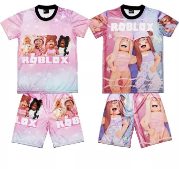 Kids Girls Roblox T-shirt Vestido Summer Nightdress Pijamas Sleepwear