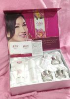 ครีมโสมไข่มุกบัวหิมะ กล่องสีชมพู Ying Shiman Beauty Smooth Moisturzing and Whitenning set