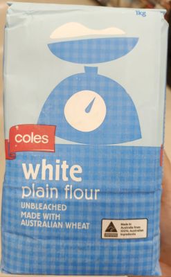 White Plain Flour Unbleadched Made White Australian Wheat 1 Kg. แป้งสาลีไม่ฟอกสีจากออสเตรเลีย