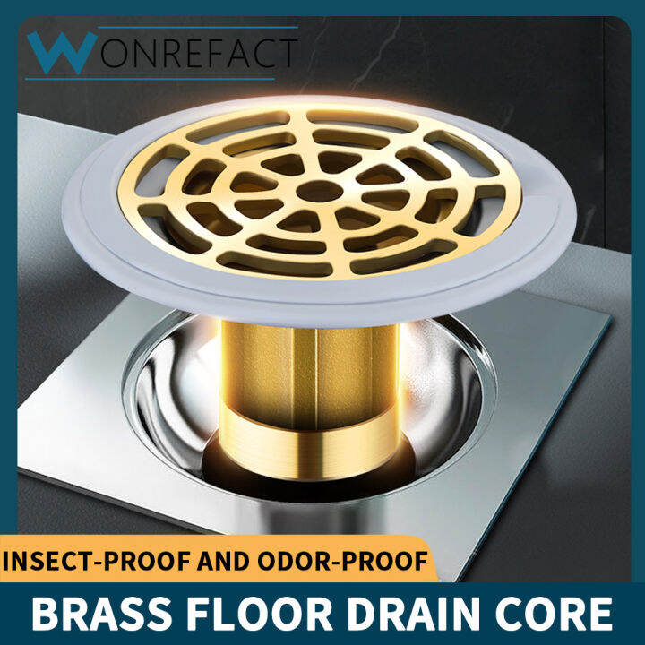 Brass Deodorant and Insect-proof Floor Drain Core Sewer Drain Filter ...