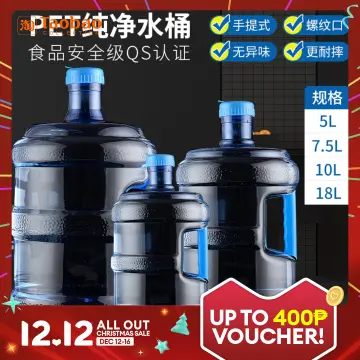 Water Dispenser Bottle Gallon Jug Reusable with Handle Bottled Water Bucket