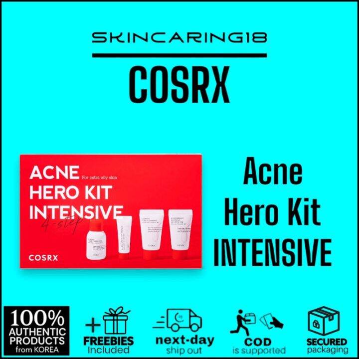 COSRX AC Collection Acne Hero Kit Intensive (4 Step) by SkinCaring18