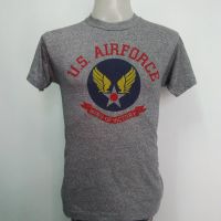 เสื้อยืด ผ้าเรยอง ลาย U.S.AIRFORCE สไตล์วินเทจ