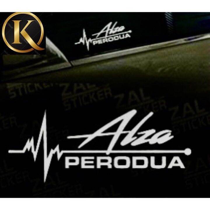 [Ready Stock]K362# ALZA Perodua Vinyl Decal Stickers | Lazada