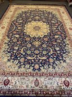 Persian /Oriental area rugs, flower design cotton silk material size 240x340 cm from Turkey