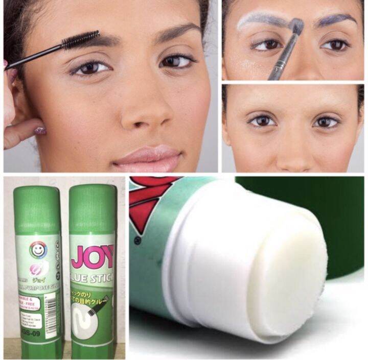 Cover your eyebrows using glue stick Lazada PH