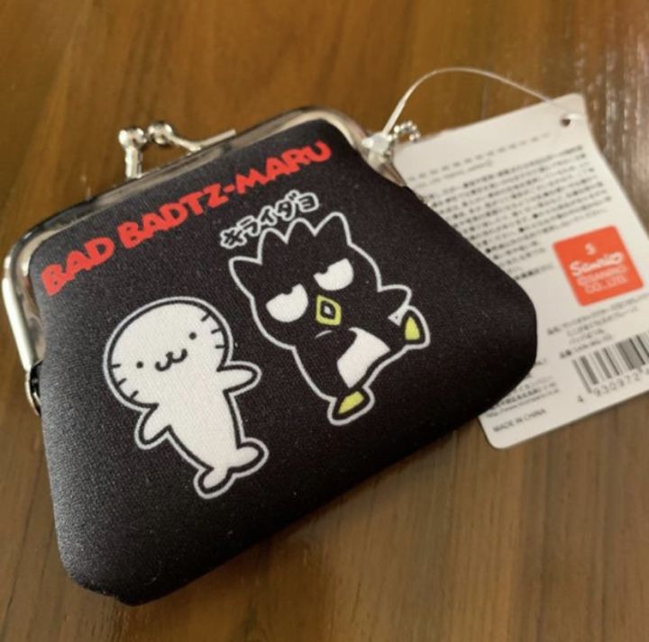 Sanrio แท้ : กระเป๋าใส่เหรียญ Bad Badtz-Maru