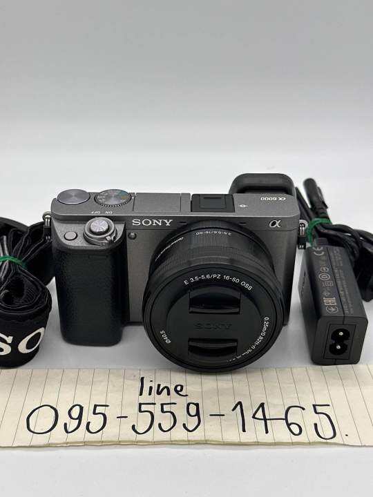 (สินค้ามือ2) กล้อง Sony A6000 Lens 1650 wifi จอดึงออกมาได้ ชัตเตอร์ 1