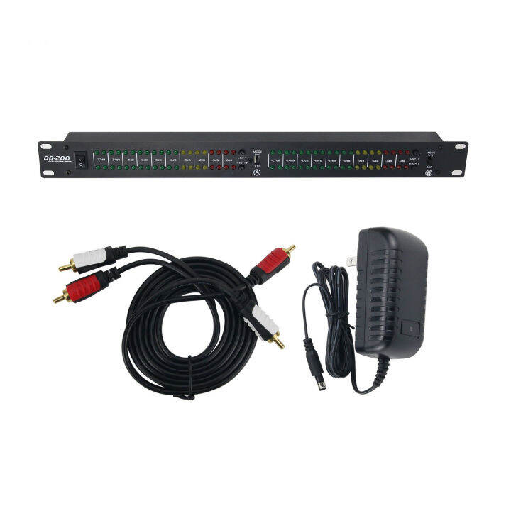 Sound Control Music Level Indicator LED Volume Level Display Audio Music Spectrum DB200 Black