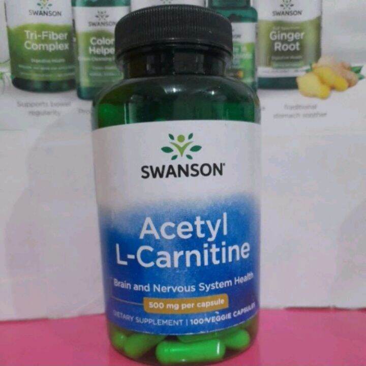 Acetyl LCarnitine 500mg 100 Veggie Capsules EXPIRY April 2025 Swanson
