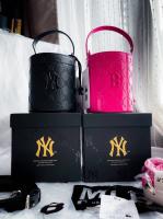 PDพร้อมส่ง - NY nano bag กระเป๋าทรงถัง PU เกรดแพง 1:1 มาพร้อมถุงผ้ากล่อง MLB #B006