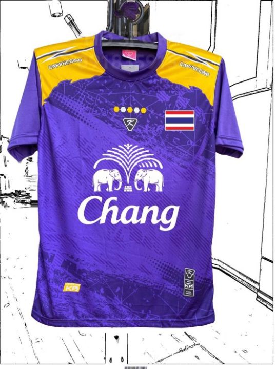 เสื้อกีฬาk9-พร้อมสกรีน-ช้าง-ธงชาติ