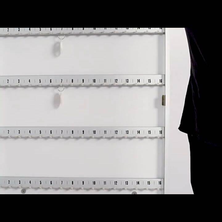 Key Box with Lock 24 Keys Creative Wall Mount Key Safe Box with Hooks