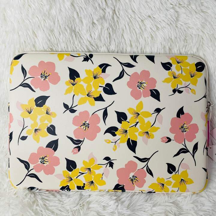 Kate Spade Staci Laptop Sleeve Lily Blooms Universal Laptop CASE Floral PINK