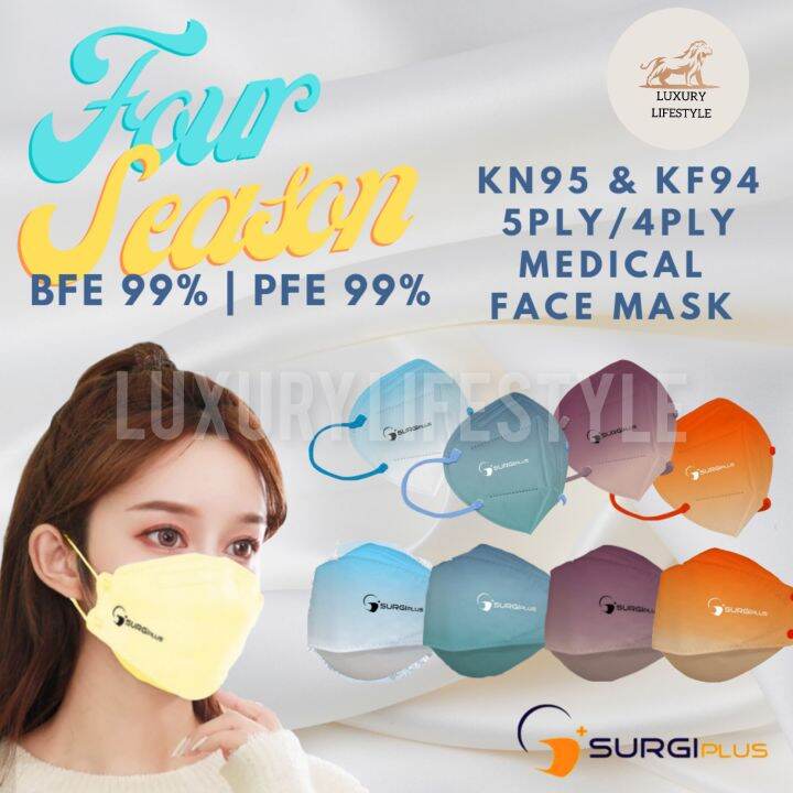 Surgiplus 5ply Surgical Medical Face Mask Kf94 Copper Oxide Kn95 Kids