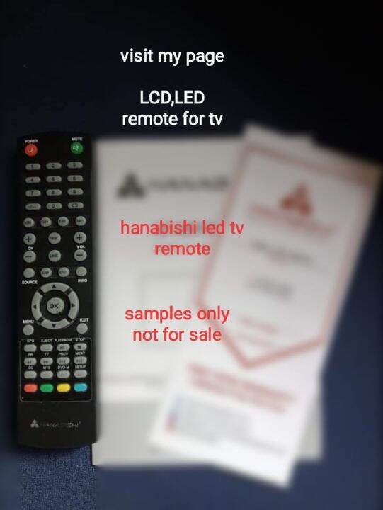 hanabishi LED TV remote,100 na gagana sa tv mo Lazada PH