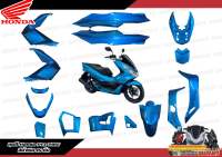 [แยกชิ้น] ชุดสี Honda Pcx150 2014-2017 สีน้ำเงินฟ้า แท้เบิกศูนย์ 15 ชิ้น