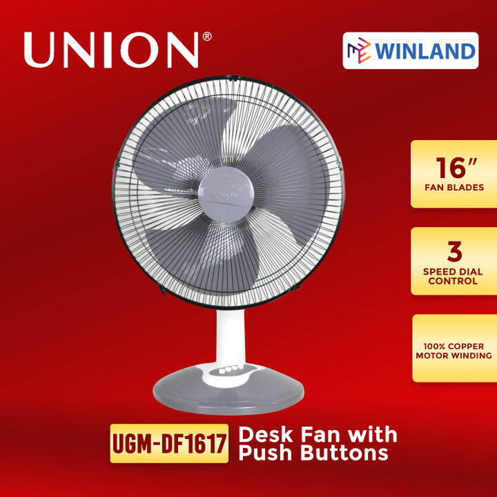 UNION by Winland 16inches Desk Fan / Electric Fan UGMDF1617 Lazada PH