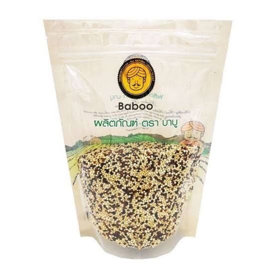 ควินัว 3 สี ตราบาบู (Tri-Color Quinoa Baboo Brand) 200 g.