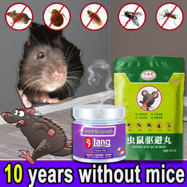 【500 years without rats】ff Rat killer Mothballs For Rats Powerful Nontoxic Mouse Repeller