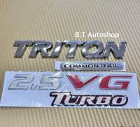 ?โลโก้ TRITON + COMMONRAIL + 2.5 VG TURBO งานเรซิ่น "ยกเซ็ต มี 3ชิ้น"