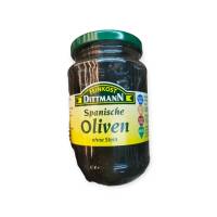 Feinkost Dittmann Spanische Oliven Ohne Stein 155g. มะกอกดำในน้ำเกลือ 155 กรัม ราคาโดนใจ