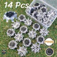 ปุ่มรองเท้ากอล์ฟ 14pcs.  Spikes golf cleats Pins performance  insert system.(gray)