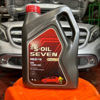 น้ำมันเครื่อง S-oil RED9 SN 10w40 เบนซิน สังเคราะห์แท้ ระยะเปลี่ยนถ่าย 12,000 กม. (4ลิตร)