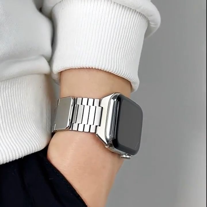 For Watch Ultra Band Stainless Steel Strap For Iwatch - Temu