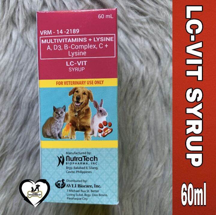LC Vit (60ml) Multivitamins Syrup for dogs and cats Lazada PH
