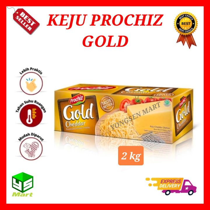 Keju Prochiz Gold 2 Kg Processed Cheddar Cheese Olahan Lazada Indonesia 8218