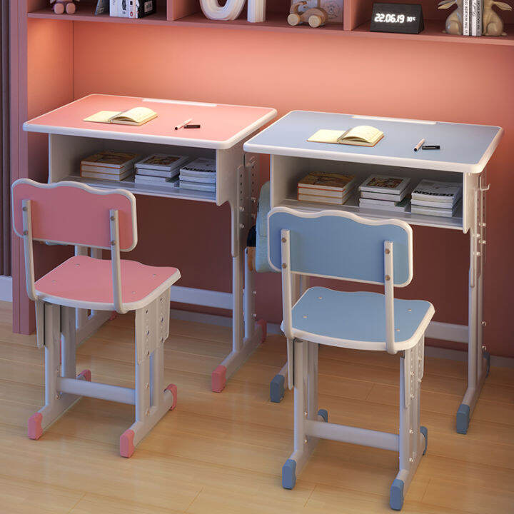 Children's Study Desk Elementary School Student Desk Home Table and Chair Writing Desk Children